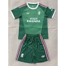 2026/27 Aston Villa Goalkeeper Green Fans Kids Soccer jersey