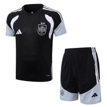 2026 Spain Black Training Shorts Suit