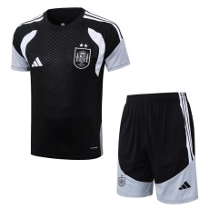 2026 Spain Black Training Shorts Suit