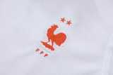 2026 France White Training Shorts Suit