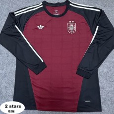 2026 Spain Goalkeeper Brown Fans Long Sleeve Soccer jersey