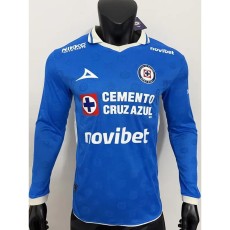 [PLAYER] 2026/27 Cruz Azul Home Player Long Sleeve Soccer jersey