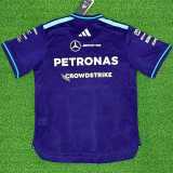 2026 Mercedes F1 Purple Racing Suit