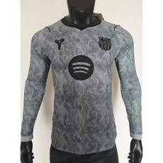 [PLAYER] 2026/27 BAR Goalkeeper Gray Player Long Sleeve Soccer jersey