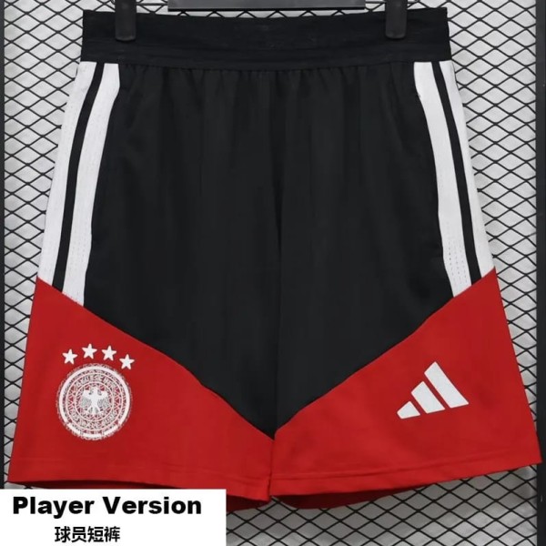 [PLAYER] 2026 Germany Special Edition Black Red Player Soccer Shorts