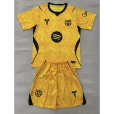 2026/27 BAR Goalkeeper Yellow Fans Kids Soccer jersey