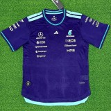 2026 Mercedes F1 Purple Racing Suit
