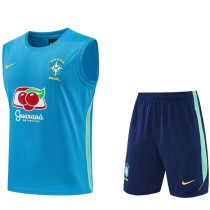 2026 Brazil Lake blue Training Shorts Suit