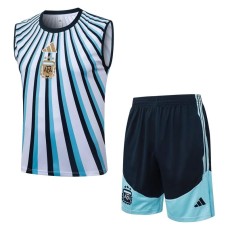 2026 Argentina White Training Shorts Suit