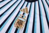 2026 Argentina White Training Shorts Suit