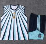 2026 Argentina White Training Shorts Suit