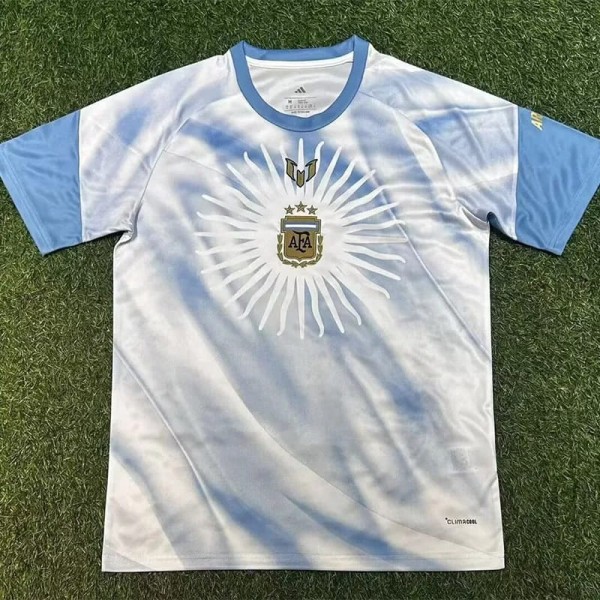 2026 Argentina White blue Training Shirts