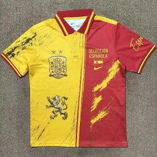 2026 Spain Red Yellow Polo Jersey