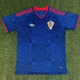 2026 Croatia AD Away Blue Fans Soccer jersey