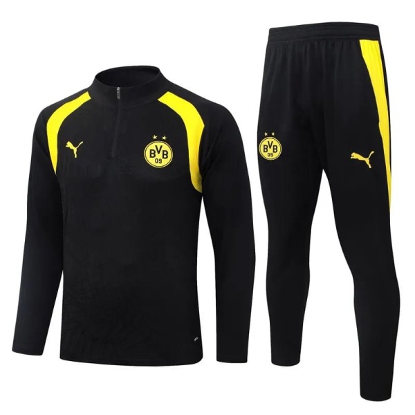 2026/27 Dortmund Black Half Pull Tracksuit