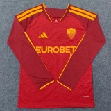 2026/27 Roma Home Fans Long Sleeve Soccer jersey