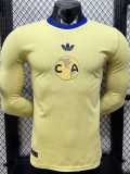 [PLAYER] 2026/27 Club America 110th Anniversary yellow Player Long Sleeve Soccer jersey