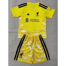 2026/27 LIV Goalkeeper Yellow Fans Kids Soccer jersey