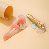 Gradual Starry Sky Hair Clip Cute Hollow out Unicorn