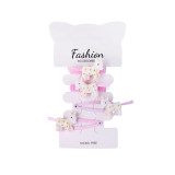 New style unicorn hair tie and hair clip set with glitter