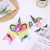 Handmade sequins unicorn hair tie for children