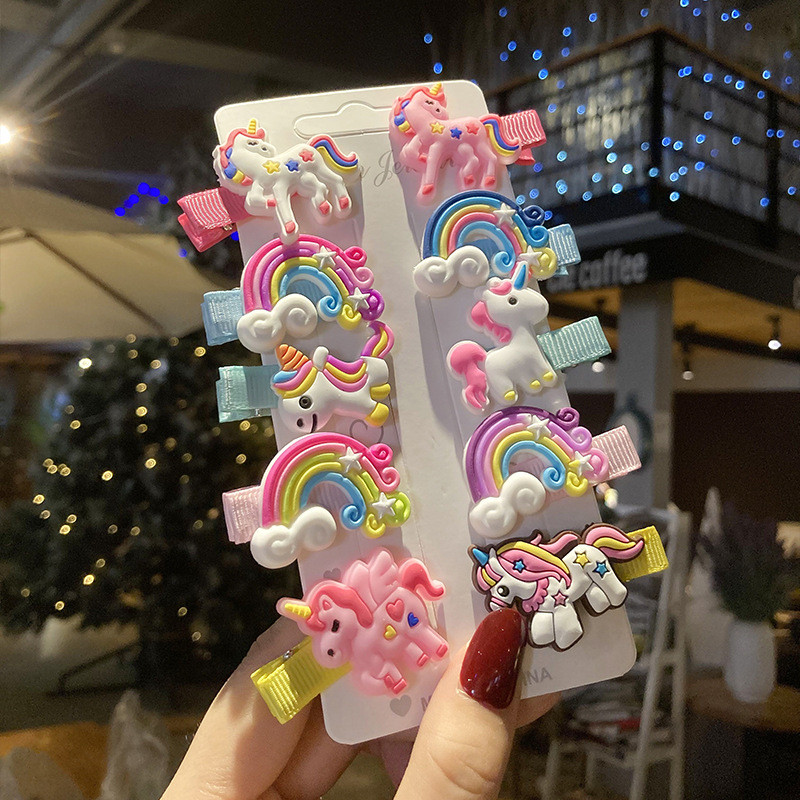 New style Unicorn hair clips for children