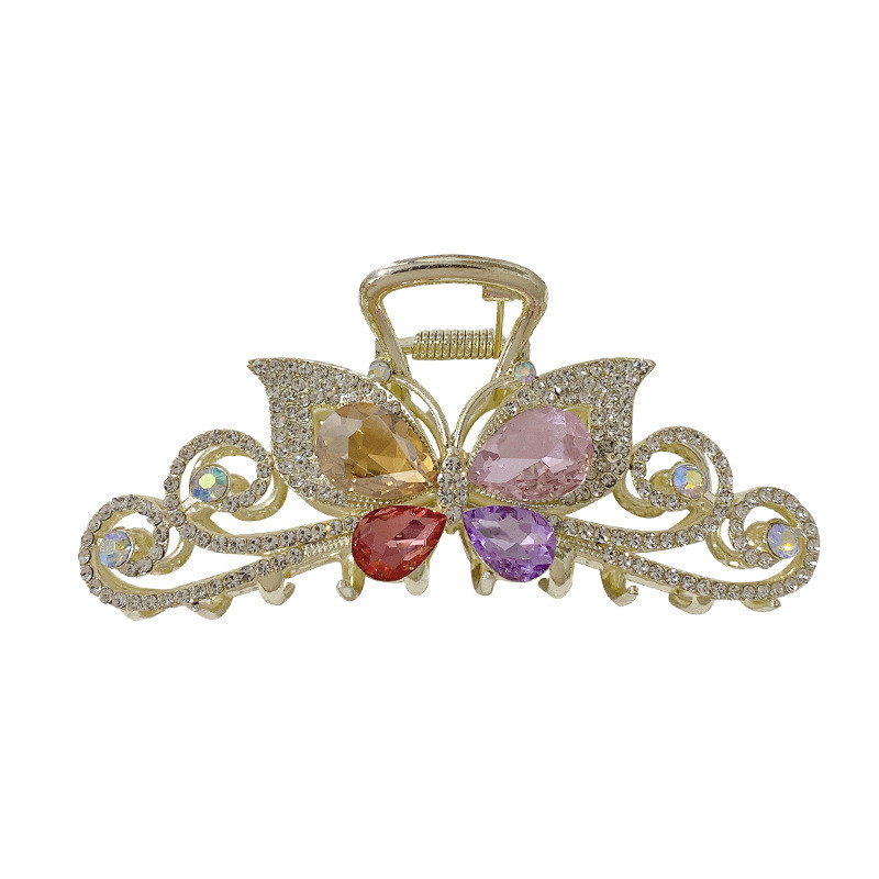 Good quality hair claw with full shining stone