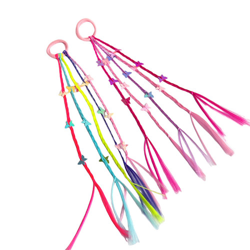 Children's Colorful Braided Little Girl Stage Performance Hair Tie