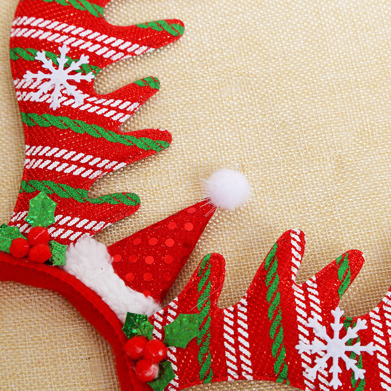 Simple Christmas Headband With Star And Pompom