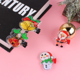 XMAS PVC patch with moving sequins hair clip