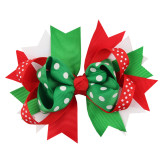 Ribbon hair bow Christmas knot hair bow clip