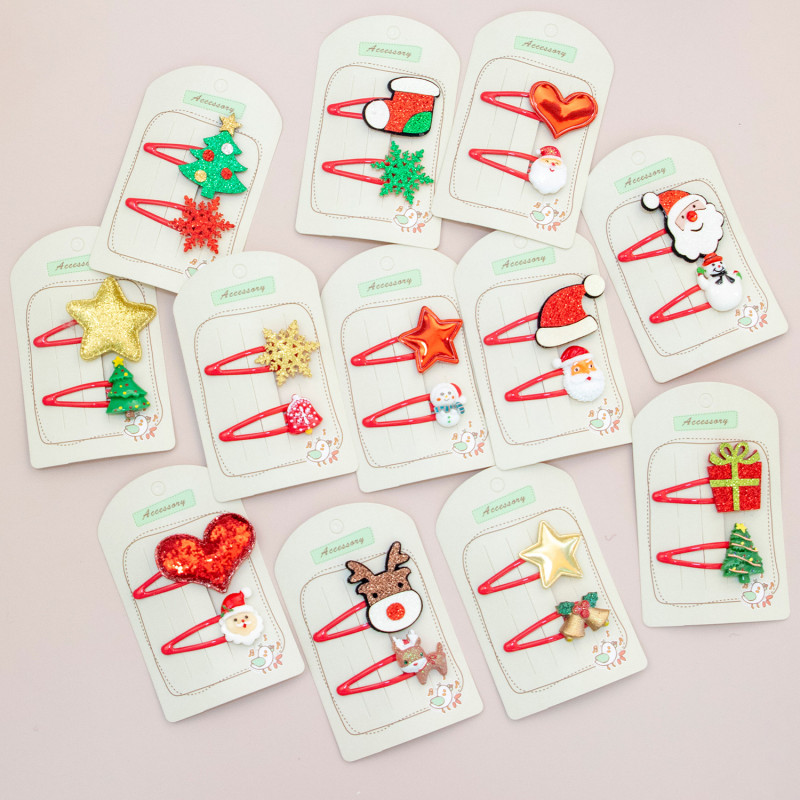 Children's cute sequin Christmas hair clip