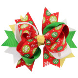 Ribbon hair bow Christmas knot hair bow clip