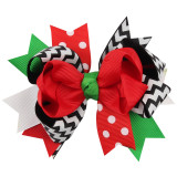 Ribbon hair bow Christmas knot hair bow clip