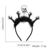 Halloween Hair Band Makeup Ball Bat Feather Headband