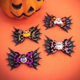 Trendy Halloween Hair Bow With Charm