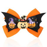 Classic 2 Layers of Halloween Hair Bow With Charms