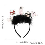 Halloween Hair Band Makeup Ball Bat Feather Headband