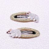 Handmade Sparkly Animal Clip For Kids