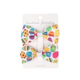 Set Of 2Pcs Easter Hair Bow Clip