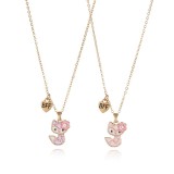 BFF alloy drop oil children's jewelry set cartoon fox