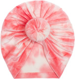 Autumn and Winter New Baby Tie Dyed Gold Velvet Hat