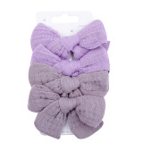 Baby Cotton Bow Hairpin 4-piece Set