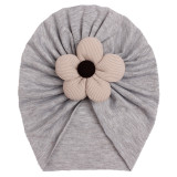 Autumn and Winter New Children's Solid Color Imitation Cotton Hat