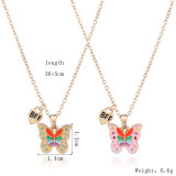 Colorful Butterfly BFF Necklace For Kids