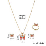 Fashion Jewelry Set Butterfly Star Cartoon