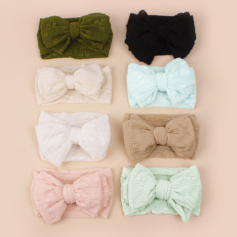 Baby Double Bow Elastic Headband