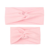 Summer New Parent Child Solid Striped Headband