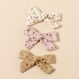 Children's Floral Bow Hair Clip