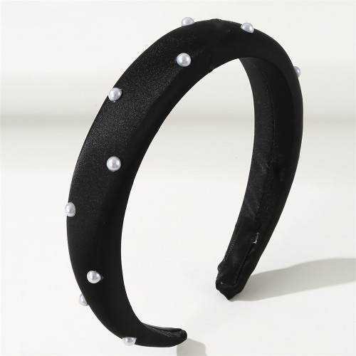 New French Style Pearl Velvet Headband